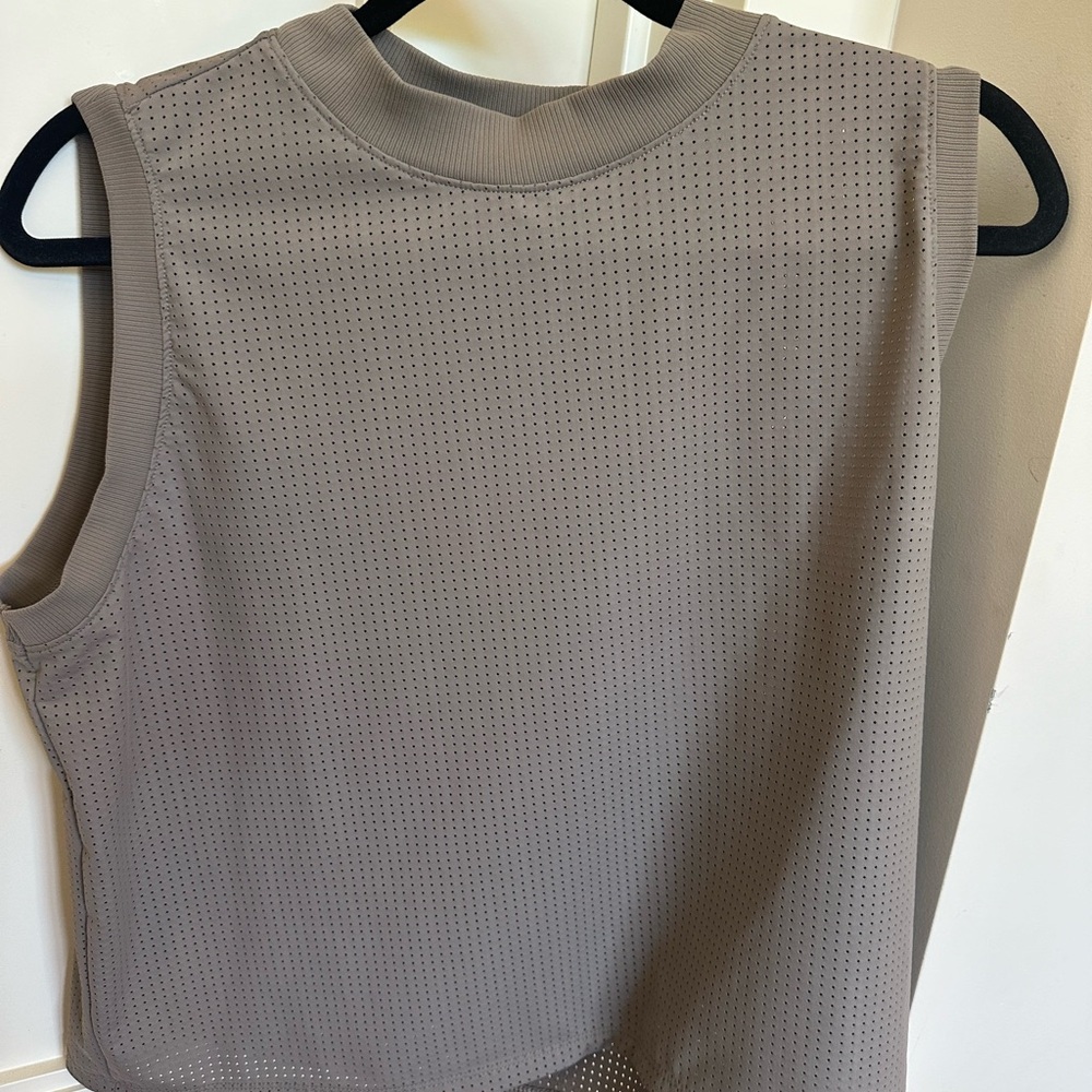 Calia Women’s Open Mesh Mock Neck Tank